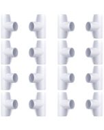 16-Pack 1/2" Tee PVC Furniture-Grade Fittings ASTM SCH40