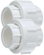 2-Pk 1/2 in. PVC SCH-40 Unions Threaded-Type w/ EPDM O-Ring FIPT x FIPT Pipe Fittings ASTM D2466/F1970
