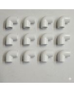 12-PK 1/2 in. Schedule 40 PVC 90-Degree Elbows NSF Pipe Fittings (Socket) SCH40 ASTM D2466 w/Free USA Shipping
