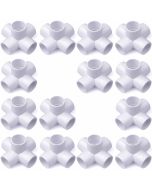 14-Pack 1/2 in. PVC 5-Way Elbow Fittings ASTM SCH40 Furniture-Grade Connectors