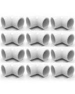 12-PK 1-1/4" 45-Degree SCH-40 PVC Fittings, Plumbing Grade NSF-PW UPC ASTM ANSI D2466 1.25"