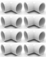 8-Pk 1-1/2" 45-Degree SCH-40 PVC Fittings, Plumbing Grade NSF-PW UPC ASTM ANSI D2466 1.5"