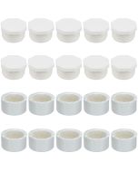 10-PK 1.5 in. SCH-40 PVC Female-Threaded NPT End Cap + 10-PK 1.5 in. PVC Male Threaded Plug Fittings NSF ASTM D2466 (20-Piece Set)