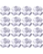 16-Pack 1/2 in. PVC 5-Way Elbow Fittings ASTM SCH40 Furniture-Grade Connectors