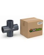 80pcs/Box 1" SCH-80 PVC Cross 4-Way High Pressure Pipe Fittings NSF ASTM D2467 Slip/Socket Wholesale Supply