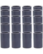 20-Pack 1 in. Schedule-80 PVC Couplings Slip/Straight/Socket Fittings NSF ASTM D2467