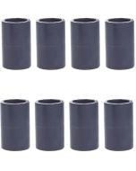8-Pack 1 in. Schedule-80 PVC Couplings Slip/Straight/Socket Fittings NSF ASTM D2467