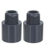 2-Pack 1 in. SCH-80 PVC Male Adapters Pipe Fittings NSF ASTM D2467/D2464 NPT