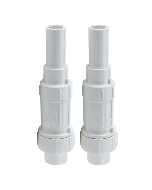 2-Pk 1/2 in. Schedule 40 PVC Expansion Couplings, Socket