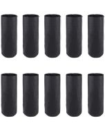 10-Pack 1/2-Gallon Skinny Tall Black Fabric Pots/Deep Aeration Plant Grow Bags 4D x 10H