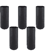 247Garden 3-Gallon Skinny Tall Aeration Fabric Pot/Deep Aeration Plant Grow Bag 7D x 18H Black 5-Pack