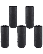 5-Pack 1/4-Gallon Skinny Tall Black Fabric Pots/Deep Aeration Grow Bags 3D x 8H
