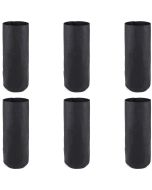 247Garden 3-Gallon Skinny Tall Aeration Fabric Pot/Deep Aeration Plant Grow Bag 7D x 18H Black 6-Pack Foldable-Height