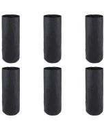 6-Pack 5-Gallon Skinny Tall Black Fabric Pots/Deep Aeration Plant Grow Bags 9D x 18.5H w/Adjustable/Foldable Height