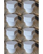 8-Pack 1 in. Schedule 40 PVC Male Threaded Plug/MNPT End Cap Pipe Fitting NSF SCH40 ASTM D2466 1"