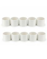 10-Pack 2 in. Schedule-40 DWV Coupling Hub x Hub Drain Waste Vent PVC Fitting ASTM D2665 NSF