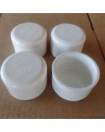 4-Pack 2 in. SCH-40 PVC End Caps/Plugs NSF ANSI ASTM D2466 2" Slip/Socket Pressure Fittings