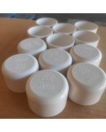 12-Pack 2 in. SCH-40 PVC End Caps/Plugs NSF ANSI ASTM D2466 2" Slip/Socket Pressure Fittings