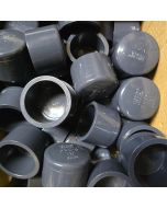 120PC/Box 1.5 in. Schedule-80 PVC End Caps Slip/Socket Pipe Fittings NSF ASTM D2467 SCH80 1-1/2"
