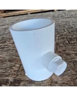 3/4" Slip x 3/4" Slip x 1/2" Fip SCH-40 PVC Female Reducing Threaded-Tee w/ 1/2" Male NPT Plug