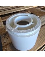 4"x2" DWV Reducing Bushing w/Coupling Combo Kit D2665 PVC Fittings for Drain, Waste and Vent