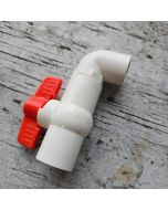 247Garden 3/4 in. SCH-40 Modular PVC FIP Ball Shut-off Valve w/ Special Male Elbow