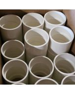 80PC/BOX 3 in. Schedule-40 DWV Coupling Hub x Hub Drain Waste Vent PVC Fitting ASTM D2665 NSF