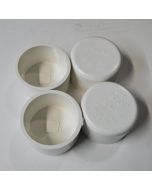 4-Pack 2.5" Schedule-40 PVC End Caps Pipe Fittings NSF SCH40 ASTM D2466 2-1/2" Slip/Socket