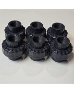 6-Pack 3/4 in. Schedule 80 PVC Unions Threaded-Type Fitting ASTM D2467/F1970