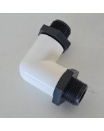 3/4 in. PVC Male Threaded NPT x NPT Elbow Kit ASTM D2466/D2467 SCH40+SCH80 2-Piece Modular MNPT x MNPT Elbow Fitting Kit 
