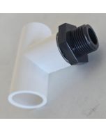 2 x 1 in. PVC Male Threaded Reducing Tee 2" Slip x 2" Slip x 1" Male NPT ASTM D2466/D2467 SCH40+SCH80 2-Piece Modular 3-Way T Fitting Kit 