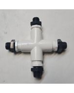 1/2" PVC 4-Way Male NPT Adapters 9-Piece Modular PVC Connector Kit