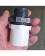 1 x 3/4 in. Schedule 40 PVC Male Reducing Ring/MIP Reducer Bushing SCH40 Modular Fitting Kit NSF, 1" Spigot x 3/4" MNPT
