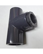 1/2 x 3/8 in. SCH-80 Modular Type PVC Reducing Tee Fitting Socket-Type NSF ASTM D2467 for High Pressure Pipe System