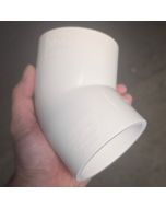 36PC/BOX 2.5 in. Schedule-40 PVC 45-Degree Elbow Pipe Fitting NSF SCH40 ASTM D2466