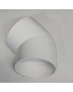 6 in. PVC Schedule-40 45-Degree Elbow Pressure Pipe Fitting 6" NSF ASTM D2466 for HVAC/Plumbing