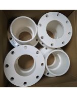 6-Pack 6 in. PVC TS Flange SCH-40/80 ASTM D2466/D2467 (Socket-Type High Pressure Pipe Fitting 160mm)