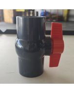 1-1/2 in. Heavy-Duty PVC Compact Ball Shut-off Valve Threaded-Type for SCH40/SCH80 Pipe Fitting 1.5" FNPT