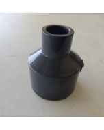 1-1/2 x 1/2 in. Schedule 80 PVC Reducing Coupling, SCH-80 Pipe Increaser/Reducer High Pressure Fitting (Socket) NSF ASTM D2467