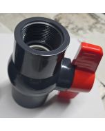 1-1/4 in. Heavy-Duty PVC Compact Ball Shut-off Valve Threaded-Type for SCH40/SCH80 Pipe Fitting 1.25" FNPT