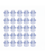 25-PK 3/4 in. Clear PVC SCH-80 Male Adapter Fittings Transparent Color ANSI, ASTM D2467 Special for Aquarium/Reef Tank Setup