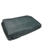 247Garden 90% 10X50Ft Sun Shade Cloth/Greenhouse Shading Net w/Hemmed Border and Brass Grommets (180GSM Green HDPE+UV-Resistant Landscape Fabric 500Sqft w/3-5 Years Life)