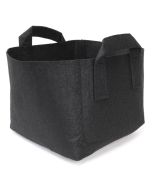 247Garden 1-Gallon Square Aeration Fabric Pot Planting Grow Bag w/Handles (Black 6.5 x 6.5 x 5.5)