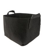 247Garden 50-Gallon Square Aeration Fabric Pot Planting Grow Bag (400GSM Black w/Handles 25 x 25 x 18)