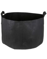 247Garden 25-Gallon Short Aeration Fabric Pot/Vegetable Grow Bag w/Handles (Black 14H x 23D)
