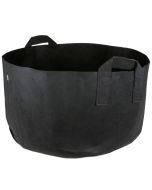 247Garden 30-Gallon Short Aeration Fabric Pot/Vegetable Grow Bag w/Handles (Black 13H x 26D)