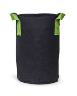 247Garden 10-Gallon Tall Aeration Fabric Pots/Tree Grow Bags (Black w/Green Handles 19H x 12.5D) 2-Pack w/Free Shipping USA