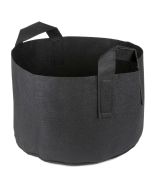 247Garden 7-Gallon Short Aeration Fabric Pot/Vegetable Grow Bag w/Handles (Black 9H x 15D)