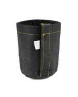 247Garden 1/4-Gallon Transplanter Fabric Pot w/Velcro Closure & Short Green Handles (Black 5H x 4D)