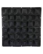 247Garden 6X6 36-Pocket Wall Hanging Fabric Pots/Aeration Plant Grow Bags/Office Organizers w/16 Grommet Support